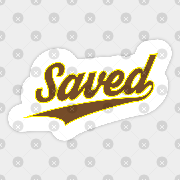 Saved Christian Religious Faith Jesus Christian Sticker